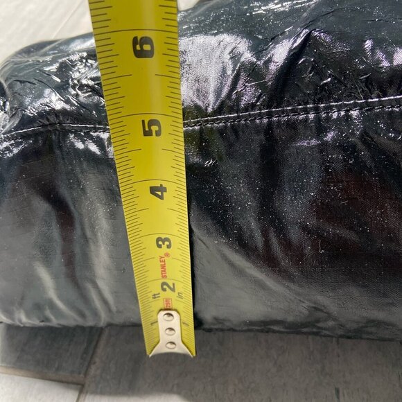 LeSportsac Black Liquid Patent Coated Nylon Tote / Cross‑Body Bag - Picture 9 of 16